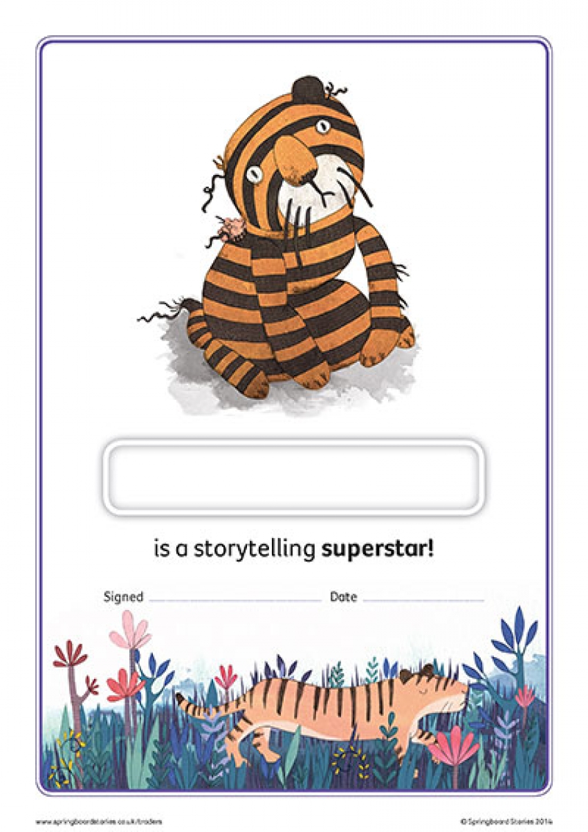 Key stage 1 storytelling certificate – Ranjet&#039;s rainbow tigers