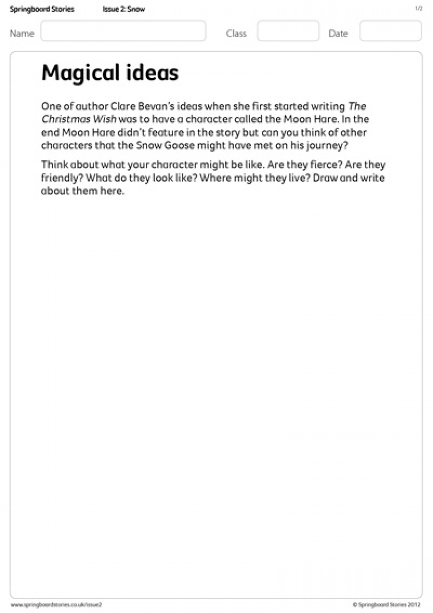 Magical ideas primary resource