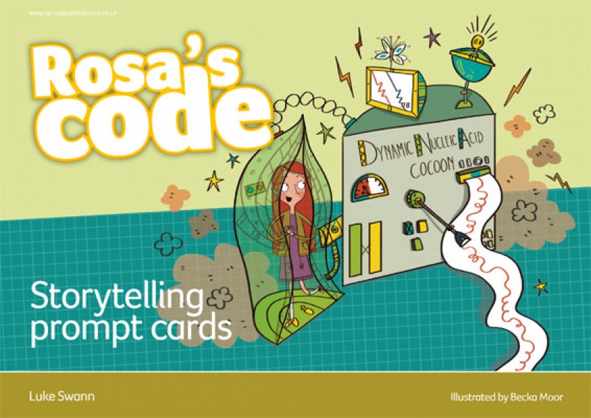 Rosa's code storytelling prompt cards for whiteboard or ipad