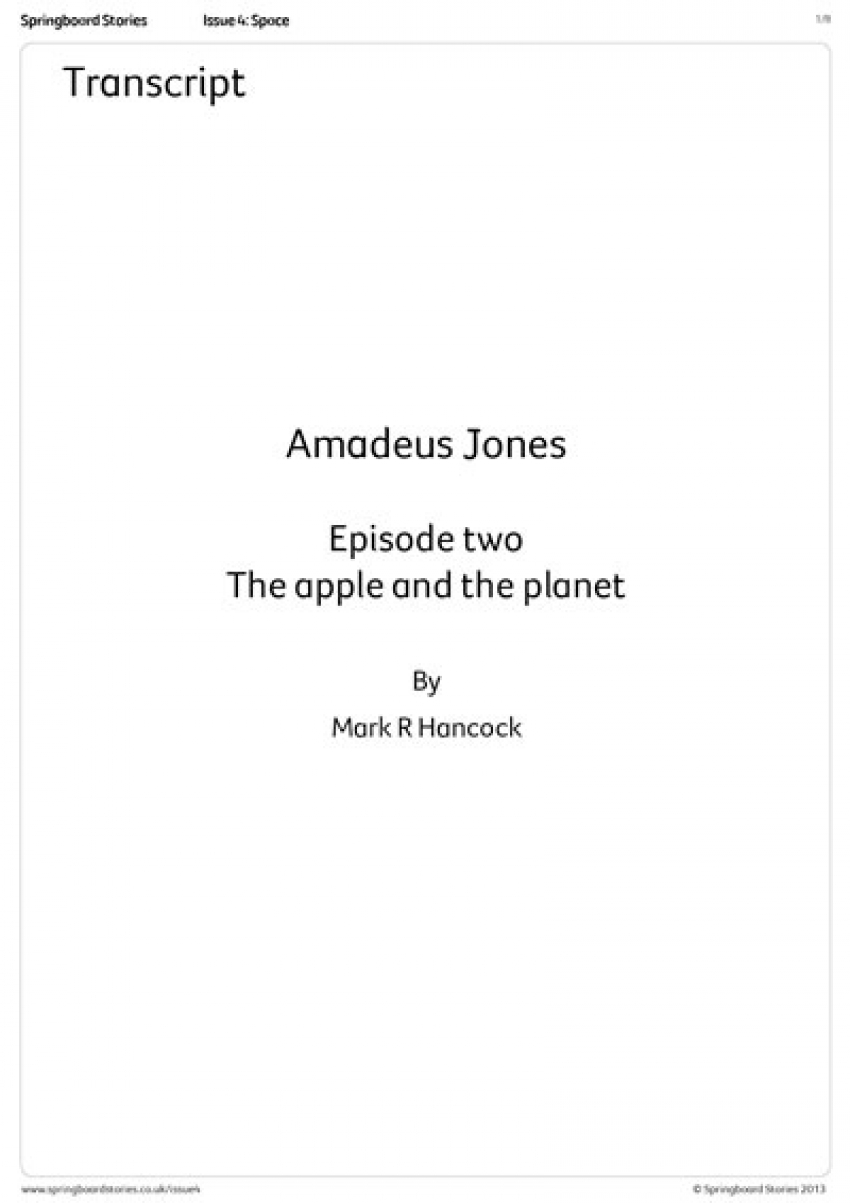 Transcript – Amadeus Jones radio play