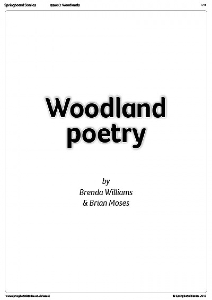 Woodland poetry by Brenda Williams and Brian Moses &ndash; primary literacy resource