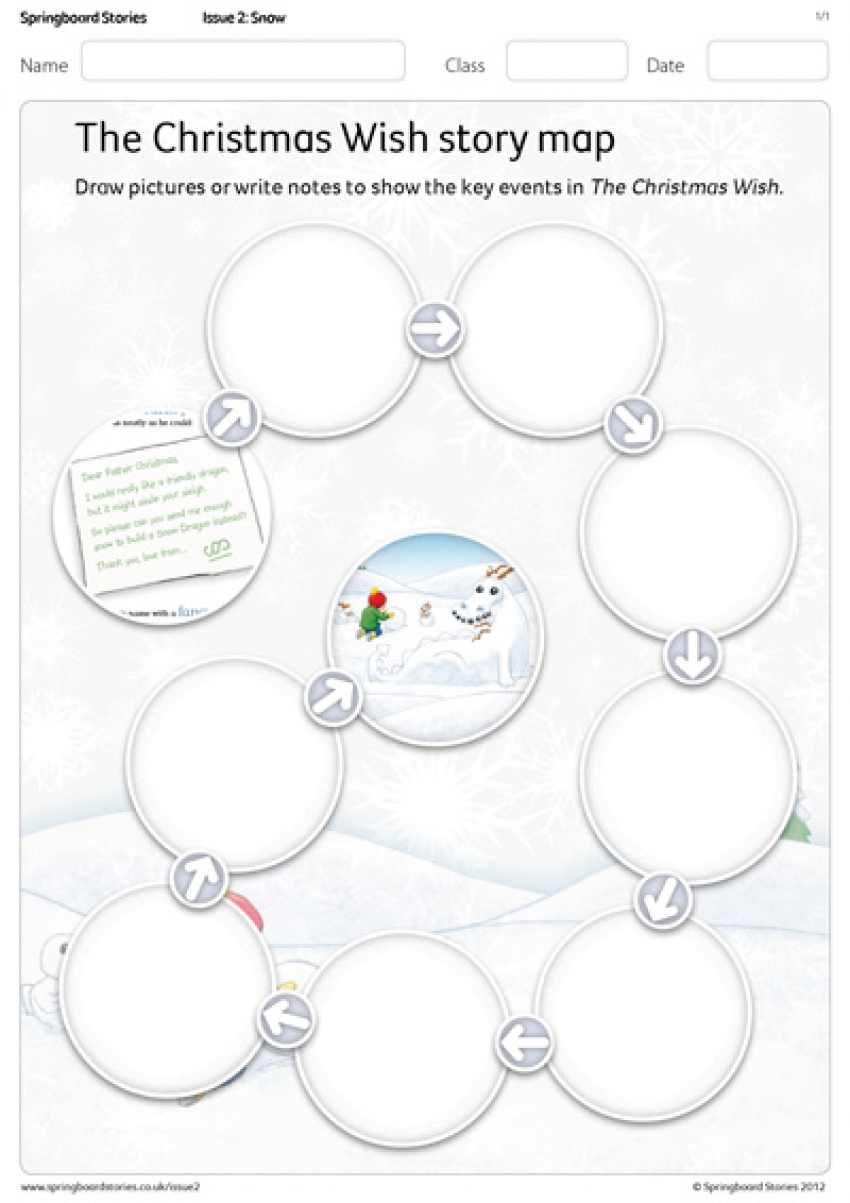 The Christmas Wish story map template