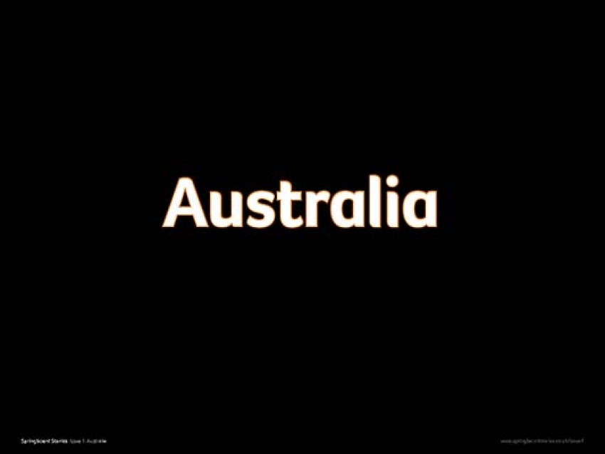 Australia multimedia whiteboard primary resource &ndash; Australia topic