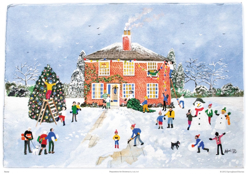 Judy Joel 'Preparations for Christmas' primary art resource.