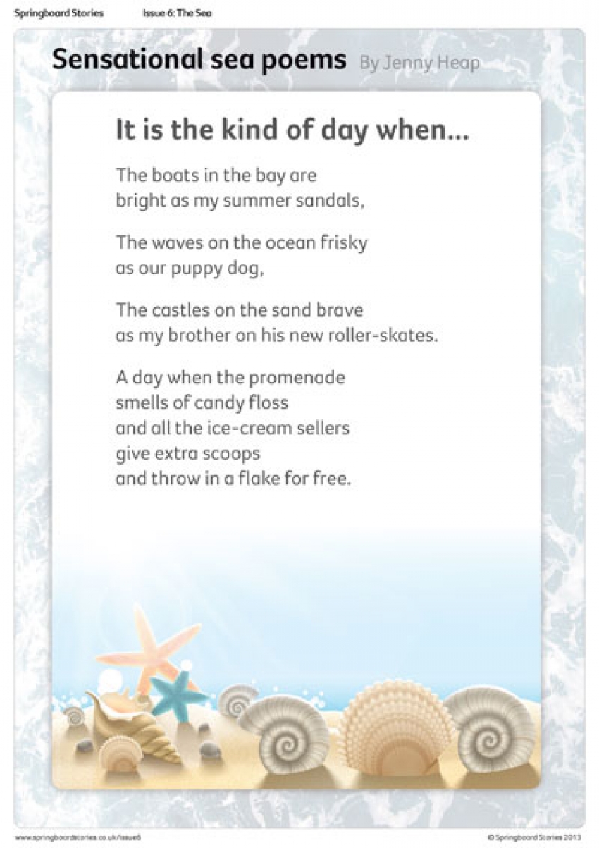 Sensational Sea poems