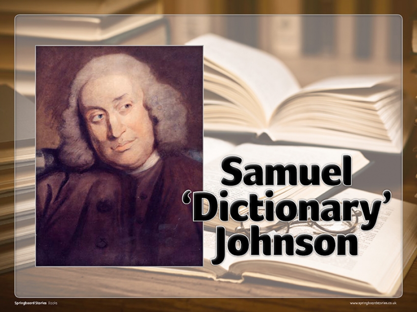 Dr Samuel Johnson slideshow whiteboard primary resource
