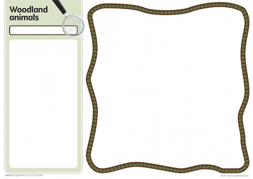 Woodland fact cards primary resource &ndash; template