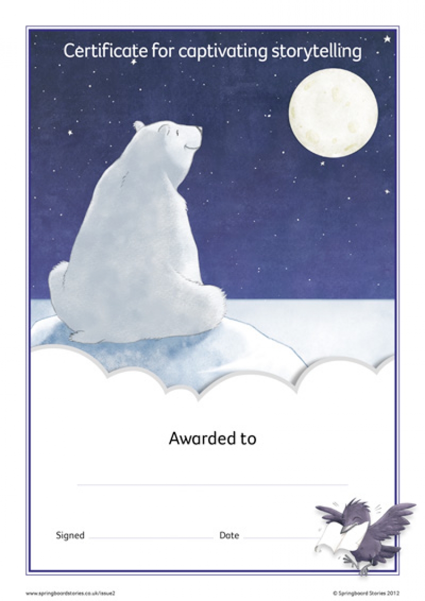 Key Stage 1 reward certificate – Snow