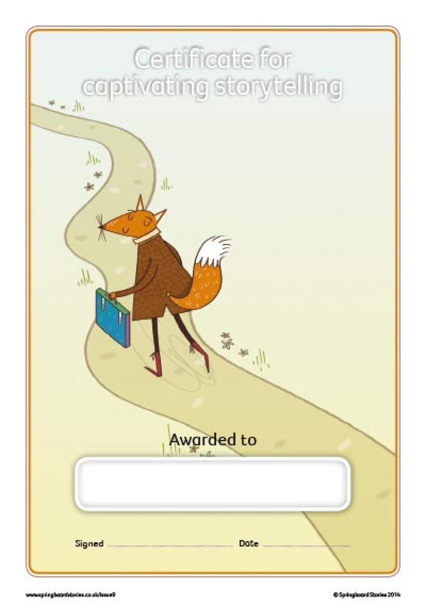 Key Stage 2 reward certificate &ndash; Codes