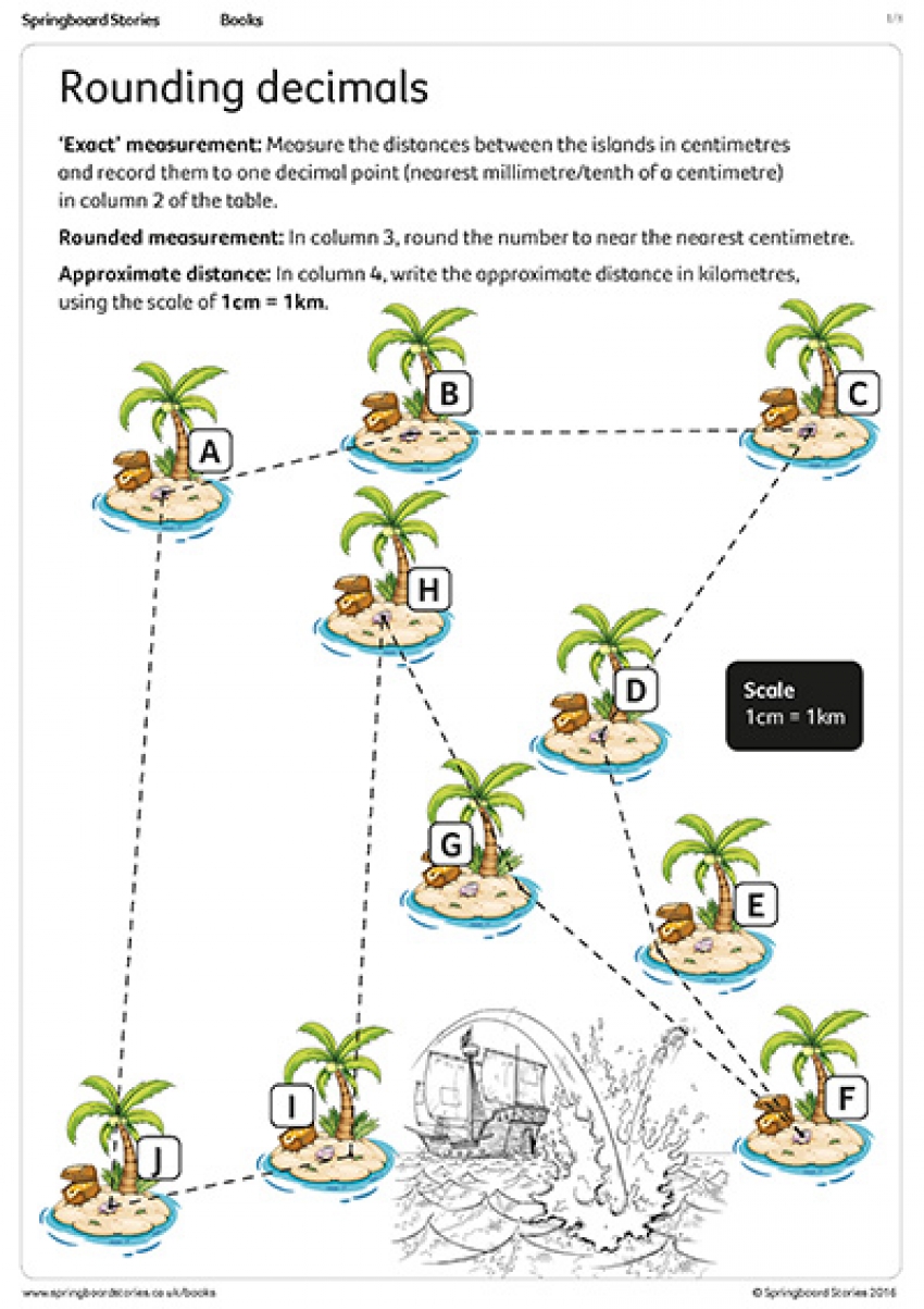 Rounding decimals primary maths resource