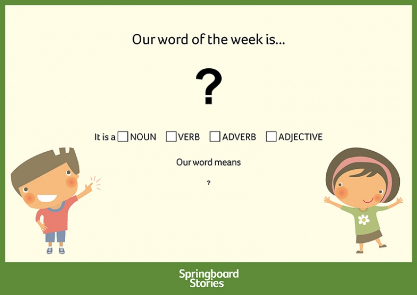 Editable Word of the week whiteboard resource