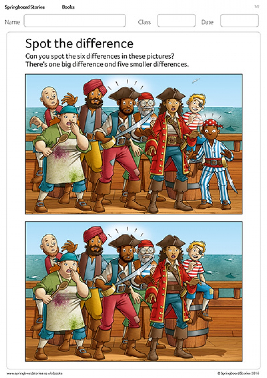 Spot the difference KS1 primary resource
