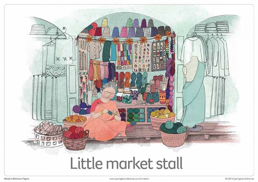 Ranjit's rainbow tigers storytelling prompt cards &ndash; keywords primary resource