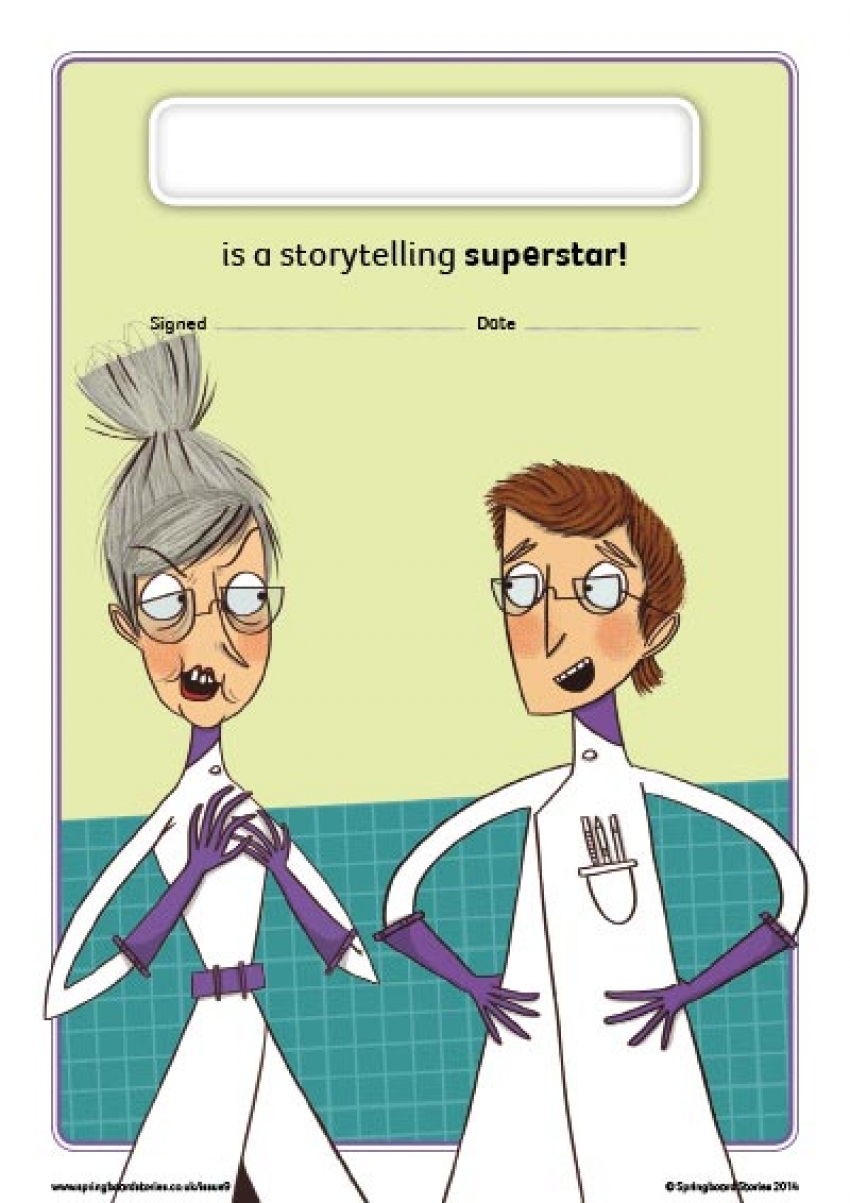 Key Stage 1 reward certificate &ndash; Codes