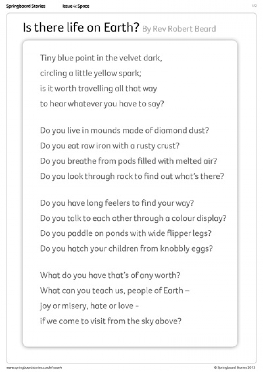 Space assembly - closing thought