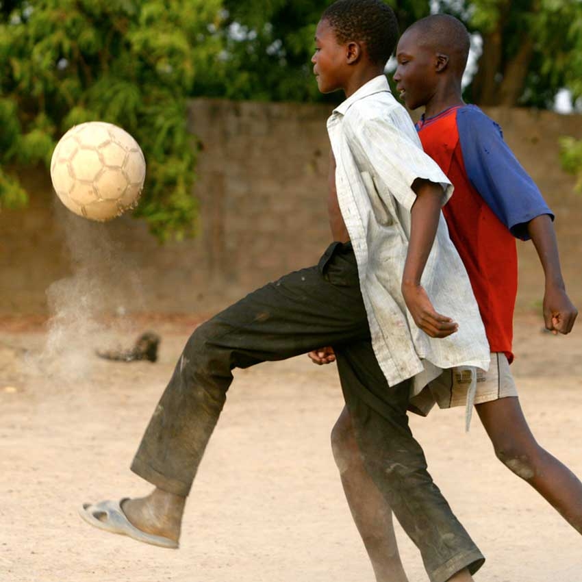 Saved by football