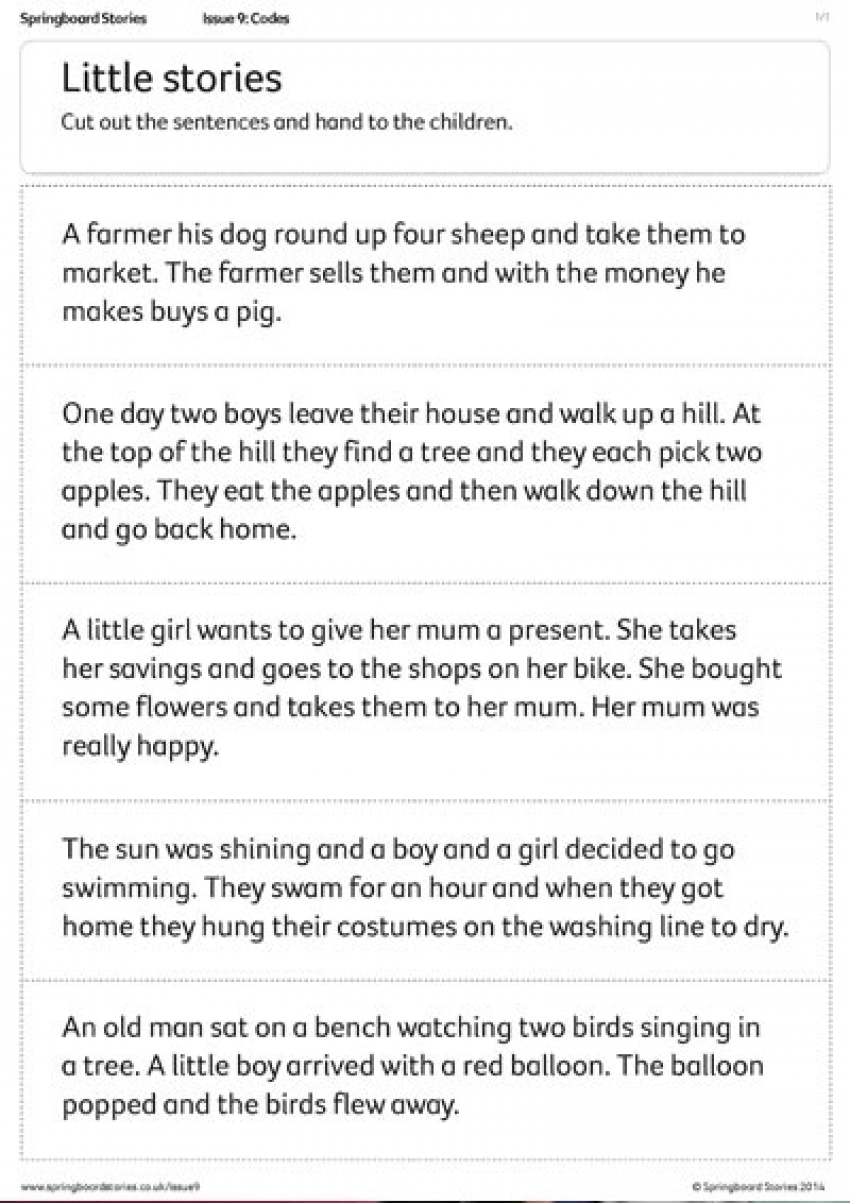 Little stories primary resource